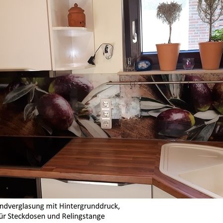 Küchenrückwand Oliven